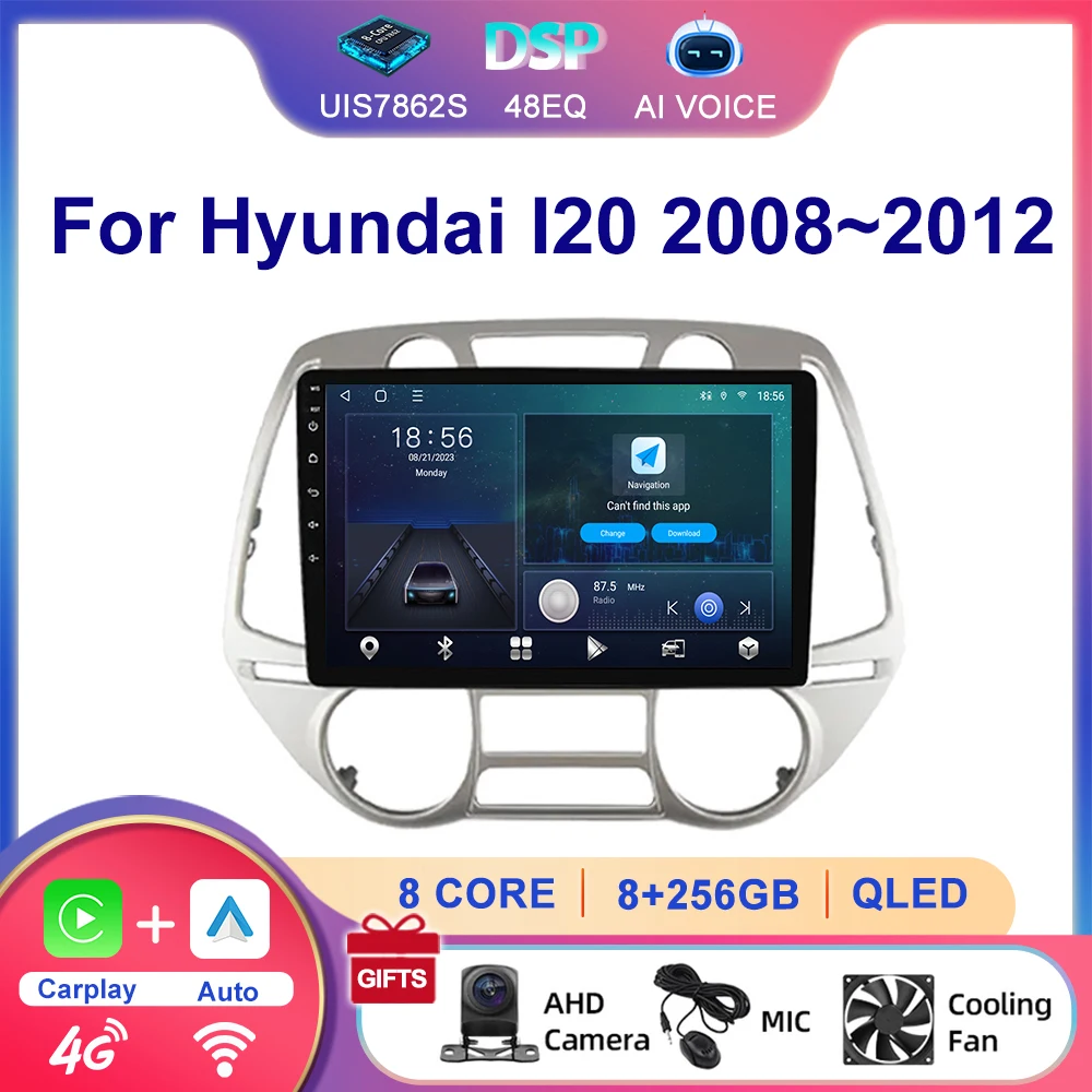 

9 Inch Touch Screen 4G Wifi Bluetooth Carplay Autoradio Android Car Stereo Multimedia Player For Hyundai I20 2008~2012 2013 2014