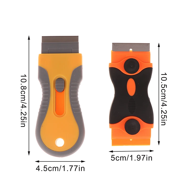 HUA Nail Art Stamping แผ่นเหล็ก Scraper รูปแบบที่ชัดเจนที่ถอดออกได้ทําความสะอาดพลั่วกาวสติกเกอร์เครื่องมือสําหรับเล็บอุปกรณ์เสริม