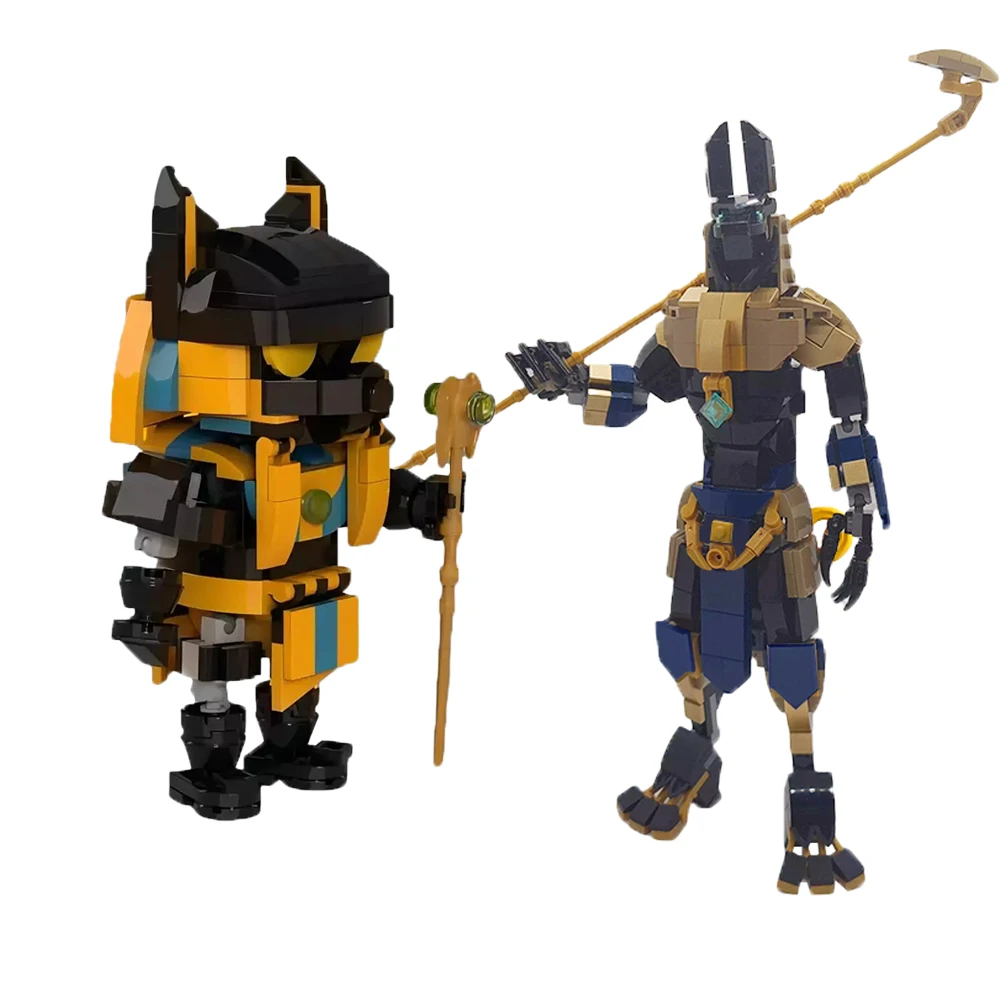 

Ancient Egyptian God Anubis Figure Building Block Set Pyramid Underworld Pharaoh Guardian Death Dog Figurine Model Toy Kid Gift