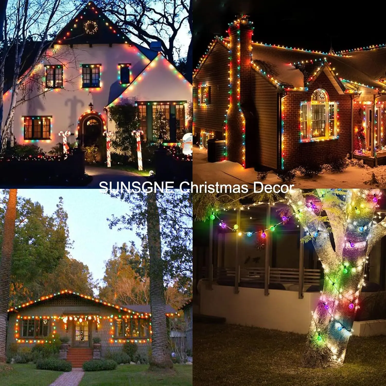 Multicolor G40 Led Bulbs Outdoor E12 110V 220V String Light Replaceable Bulb Waterproof Christmas RGB Filament Decoration Light