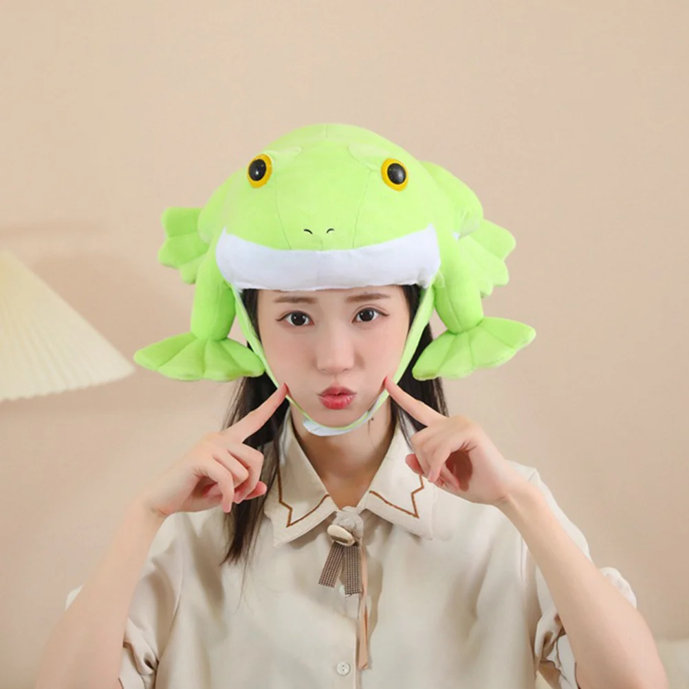 

Cartoon Animals Hat Frog Inspired Party Headgear for Dress Up Games Light Weight Easy Carry Festive Costume Prop