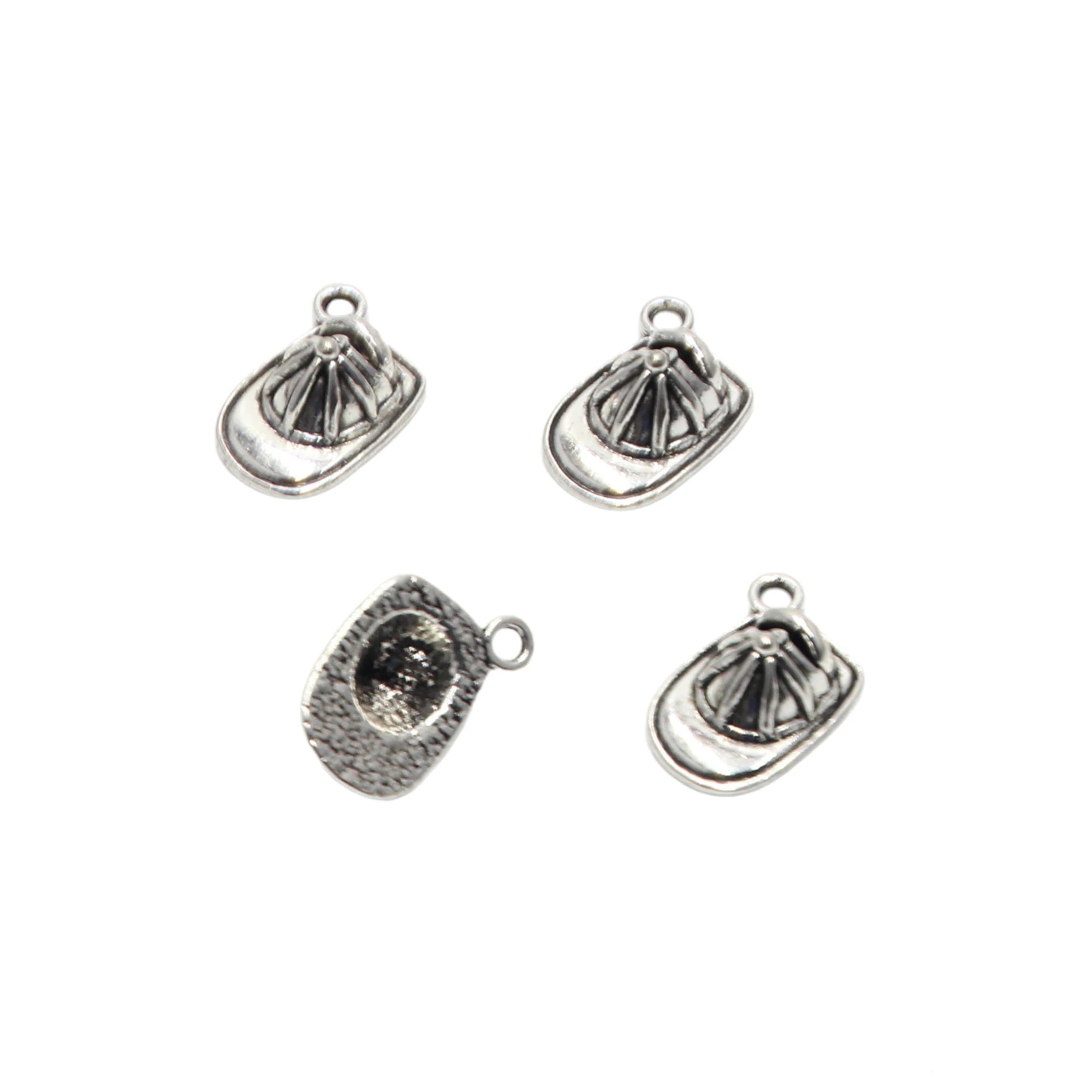 25pcs Fireman Helmet Charms Antique Tibetan Silver Tone Zinc Alloy 16*10mm