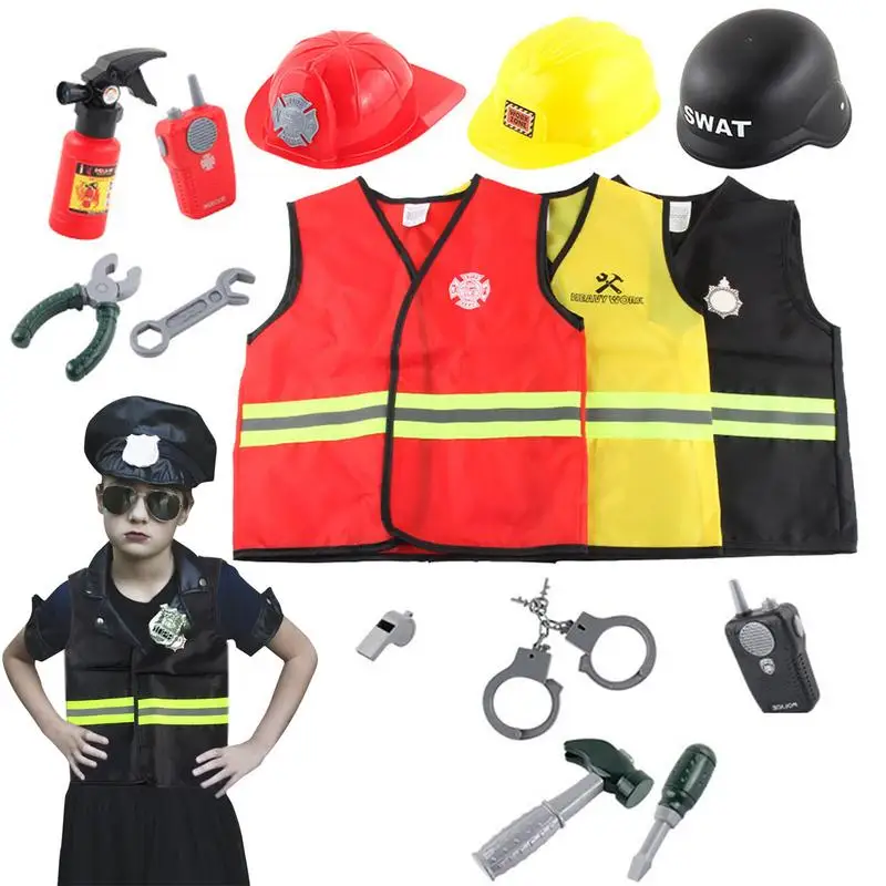 

Kids Career Role Play Costume Role Play Costume For Fireman Policeman Engineer Role Play Suit For Toddlers Birthday Gifts For