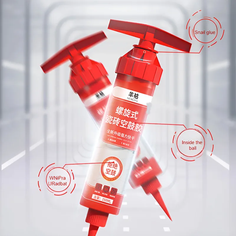 Fixed tiles adhesive adhesive Selfsticking Heatresistant Corrosion resistance waterproof Adhesive Spiral Tile Drumming Adhesive