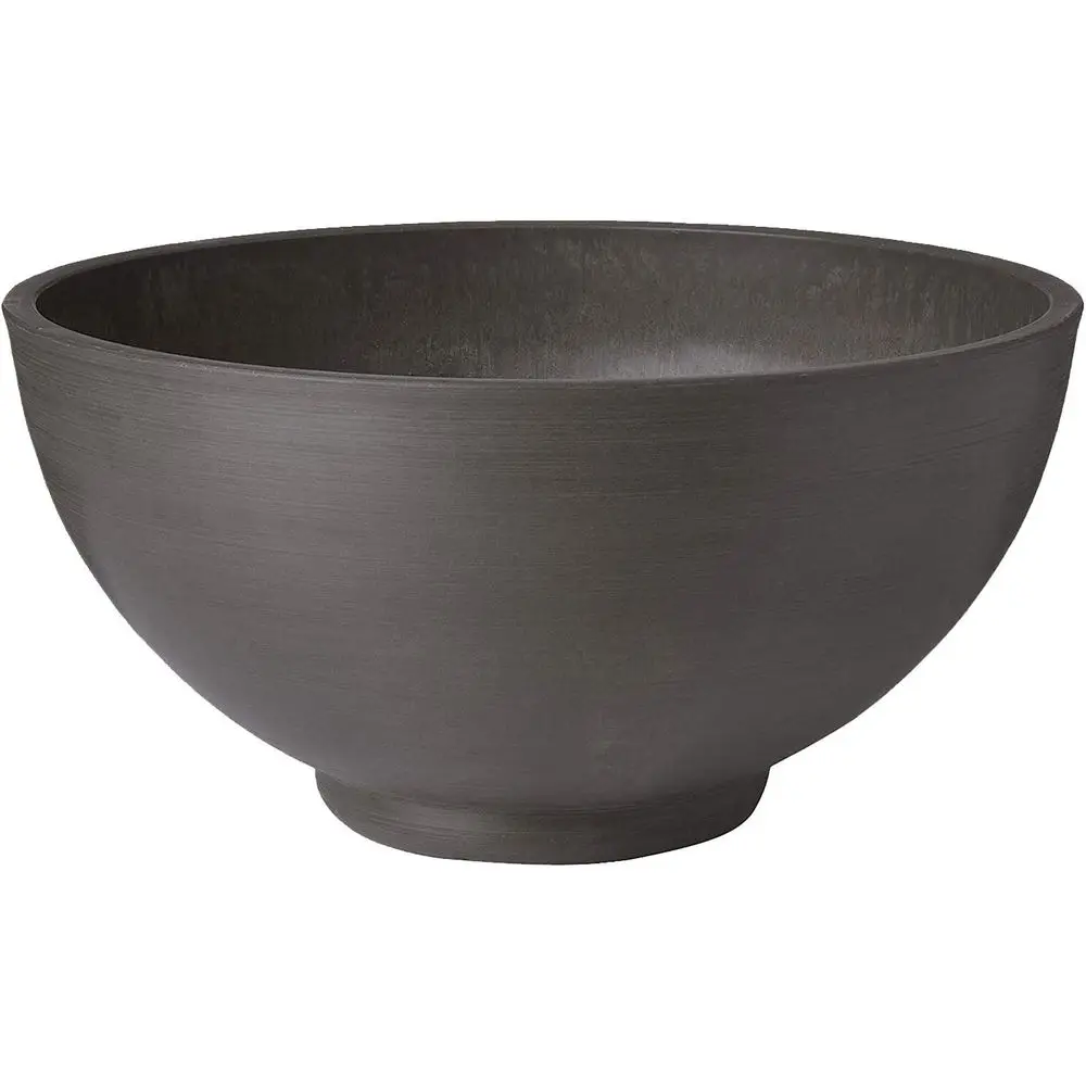 

Квадратное кашпо PSW Pot Collection 15x8 дюймов из пластика/камня/древесного композита – без дренажного отверстия (можно сверлить), в форме чаши, цвет угольный