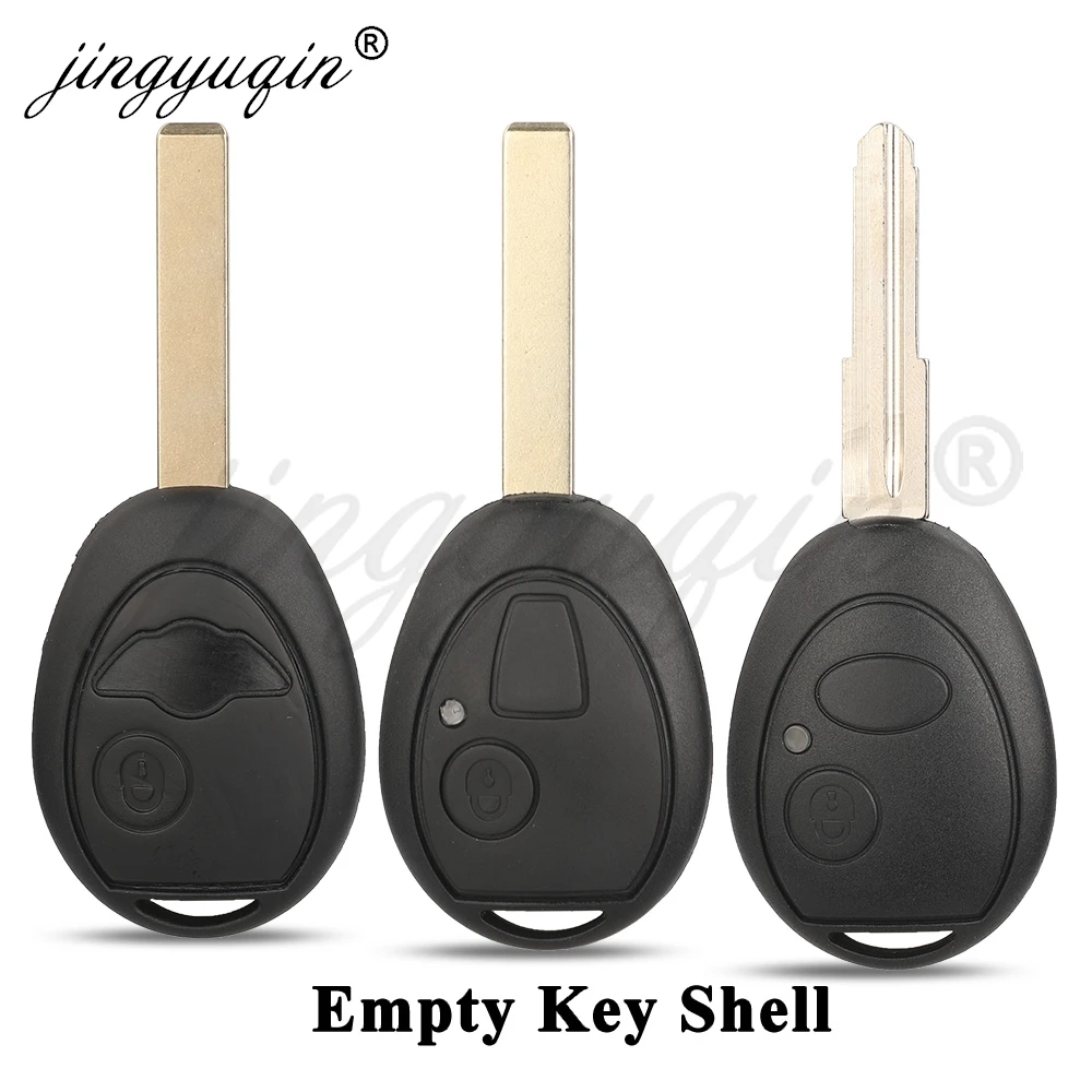 jingyuqin 2 Buttons Remote Car Key Shell For Land Rover Discovery 199-2004 Fit BMW Mini Cooper R50 R53 S 2001 - 2005 MG7 Replace