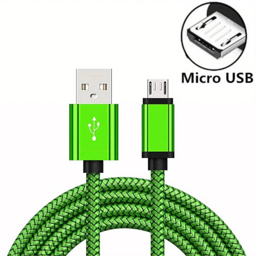 Micro USB Kabel Data Sync 2A Snel Opladen 1/3/5pcs Nylon Gevlochten Oplader kabel Voor Samsung Huawei HTC Android USB Micro Telefoon
