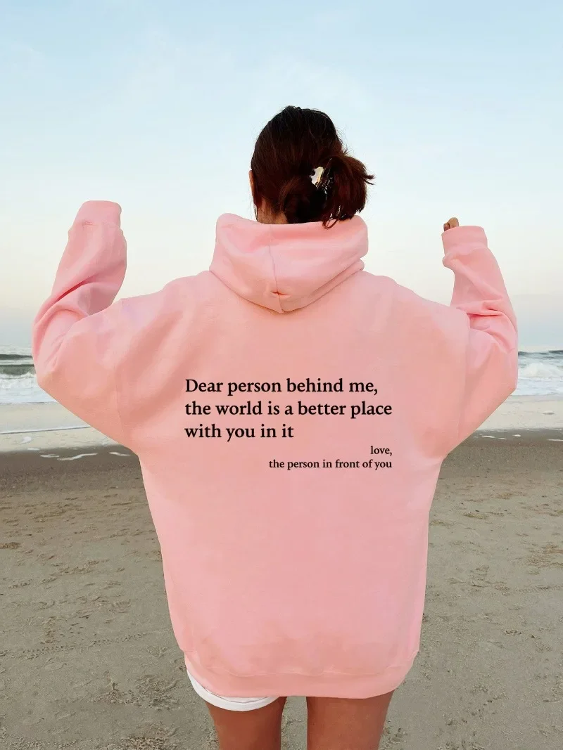 Autumn Winter Fashion Letter Printed Women's Hoodie Sweatshirt Hoody Female Street Casual Sportswear Hip Hop Hoodie Y2k Clothing