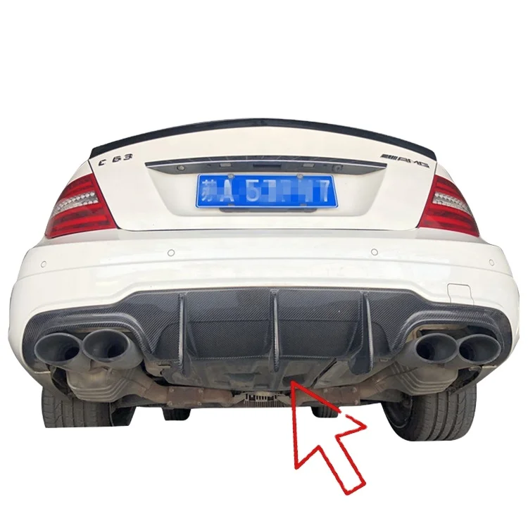 

Big Fins Carbon Rear Bumper Lip for Mercedes Benz W204 C63 Rear Diffuser