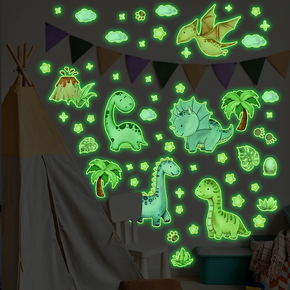 

Luminous Dinosaur Star Cloud Luminous Sticker Bedroom Home Decoration Self-adhesive Wall Sticker