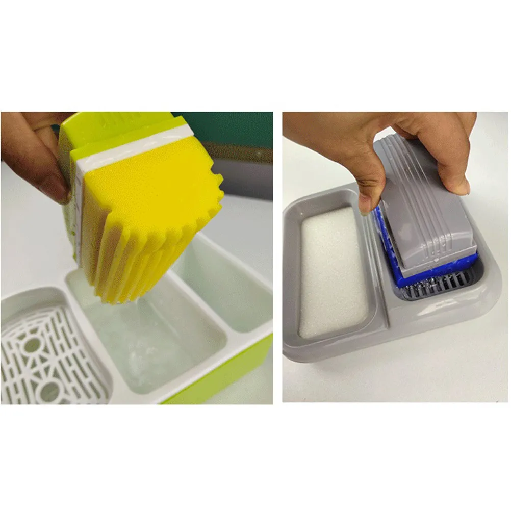 1Pcs Collodion Chalk Eraser Dustless Whiteboard Duster Strong Water Absorption Washable Lightweight for School Office