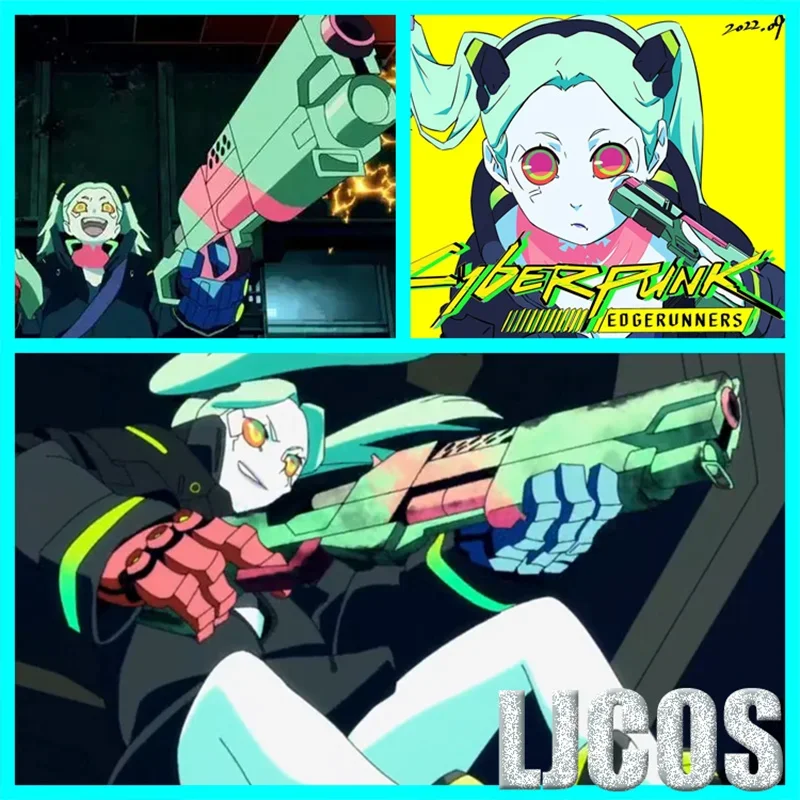 1PCS Anime Game EDGERUNNERS Rebecca Cosplay Headband Headwear Hair Hoop Headdress Hairpin Handmade Take Photo Props Accessories