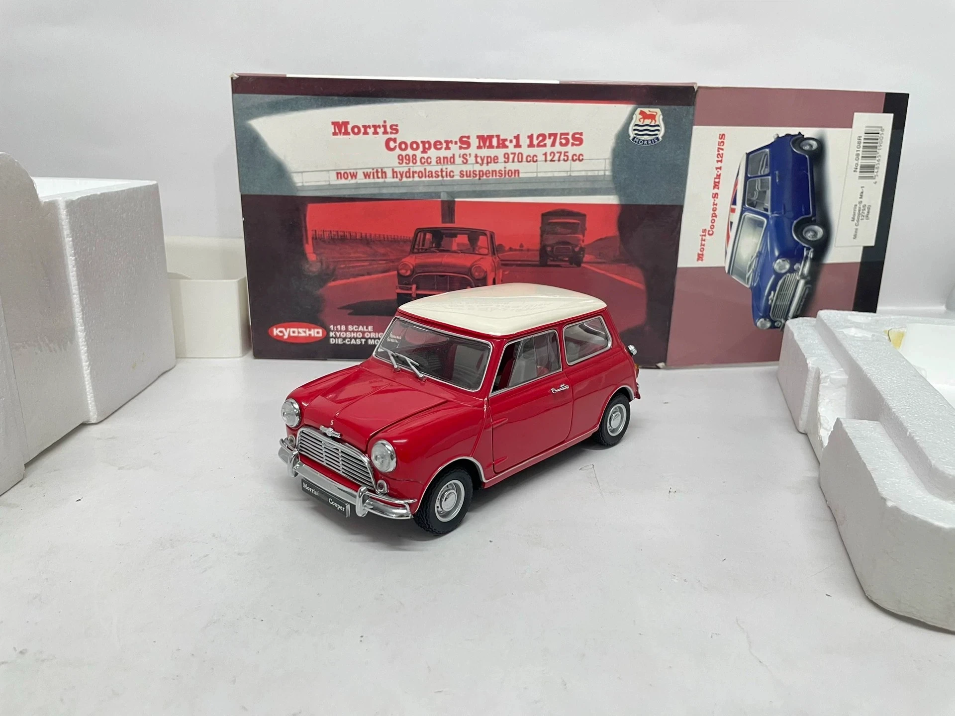 

Kyosho 1:18 Cooper S 1275S Red Simulation Limited Edition Alloy Metal Static Car Model Toy Gift