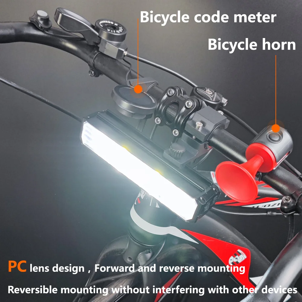 SHIZIWANGRI 10000mAh Bike Light MTB Front Lamp C-type Charging 16 LED 6000LM  Highlight Bicycle Light Waterproof Headlight