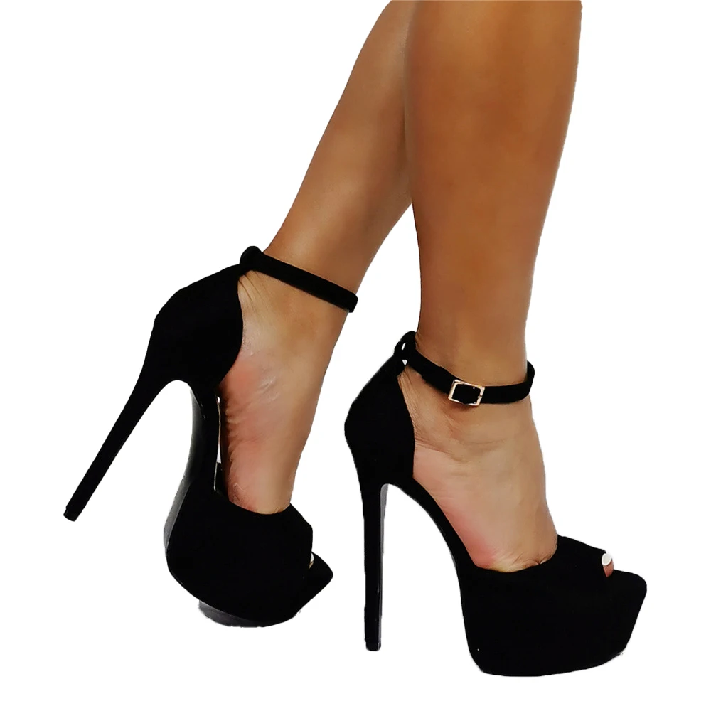 

Summer Women Sandals Platform Stiletto Super High Heels Ankle Strap Shoes Women Ladies Party Open Toe Pumps Sandalias De Mujer