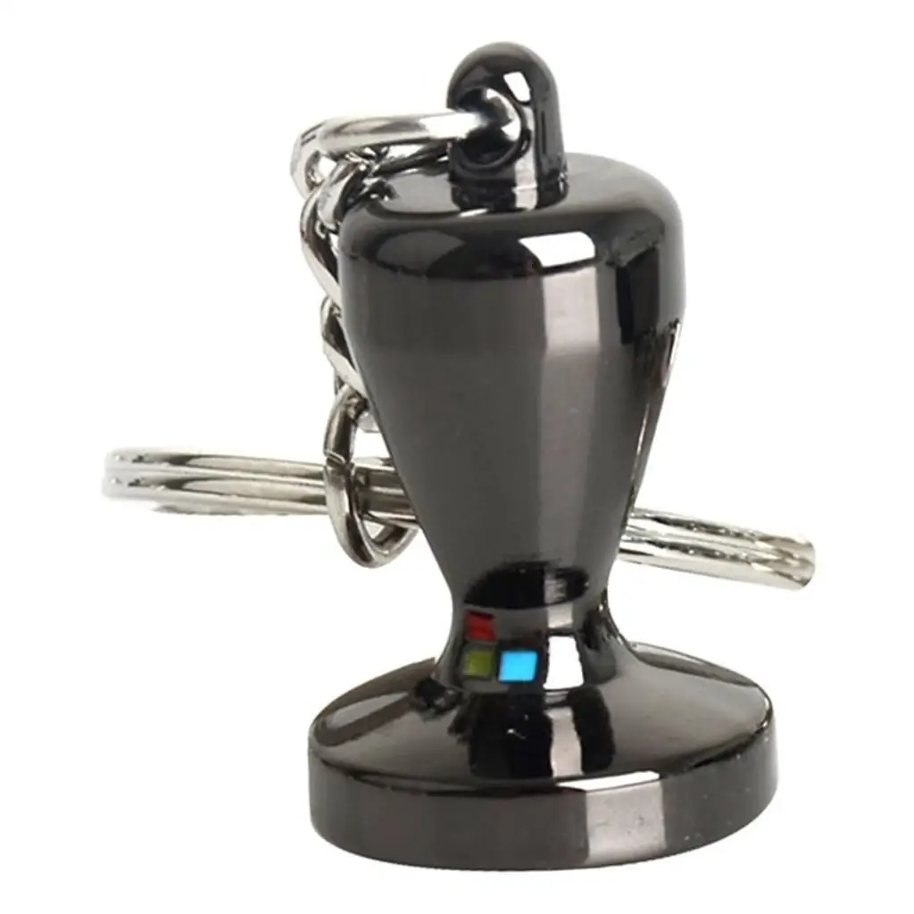 Coffee Tamper Keyring Key Chain Ring Coffee Accessories Tamper L