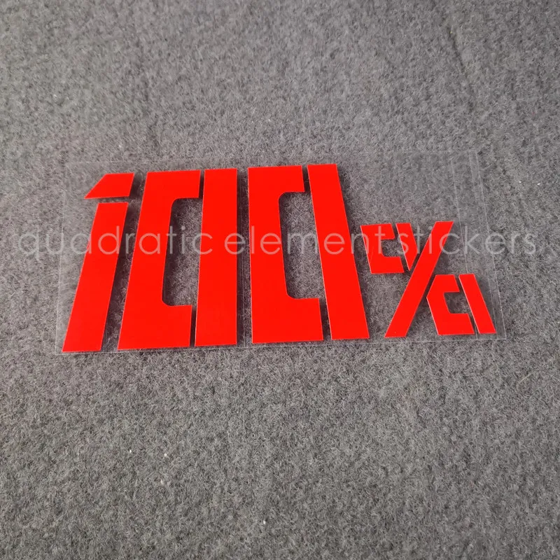 Autocollants de voiture en vinyle réfléchissant avec barre de progression et motif de dégagement complet de l'anime Mob Psycho 100, pour vitres de voiture et décoration de carrosserie de moto
