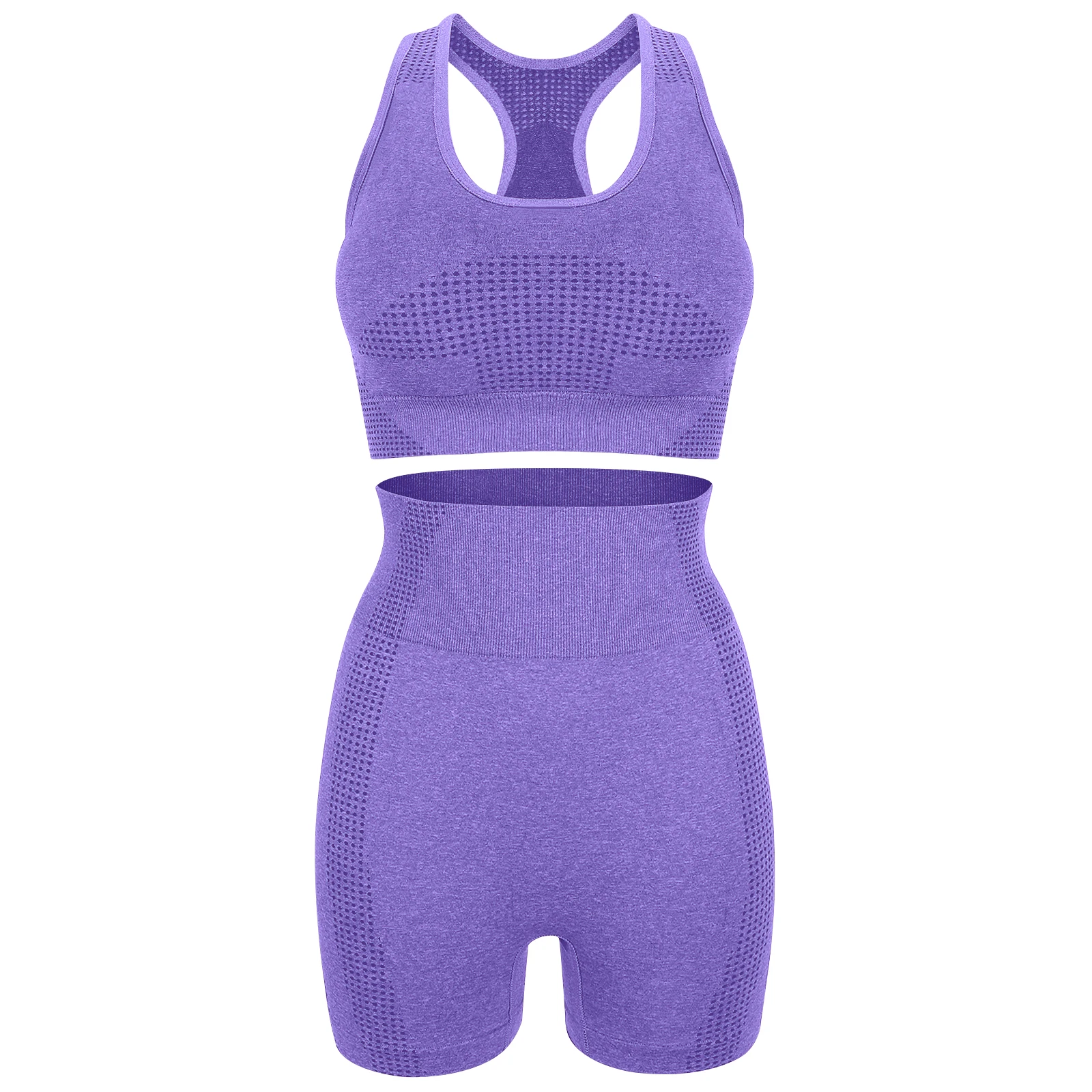 

1Set Yoga Outfits for Women Simple Stylish Workout Set Breathable Comfortable Fit 2 Piece Yoga Clothes for Fitness Cycling and