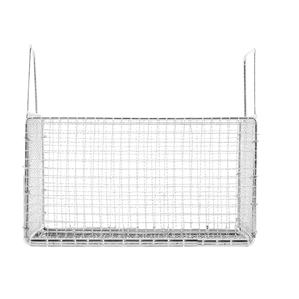 Cesta para freidora de acero inoxidable, colador de malla para patatas fritas, pollo, gambas, escurridor de aceite, herramienta de cocina para el hogar