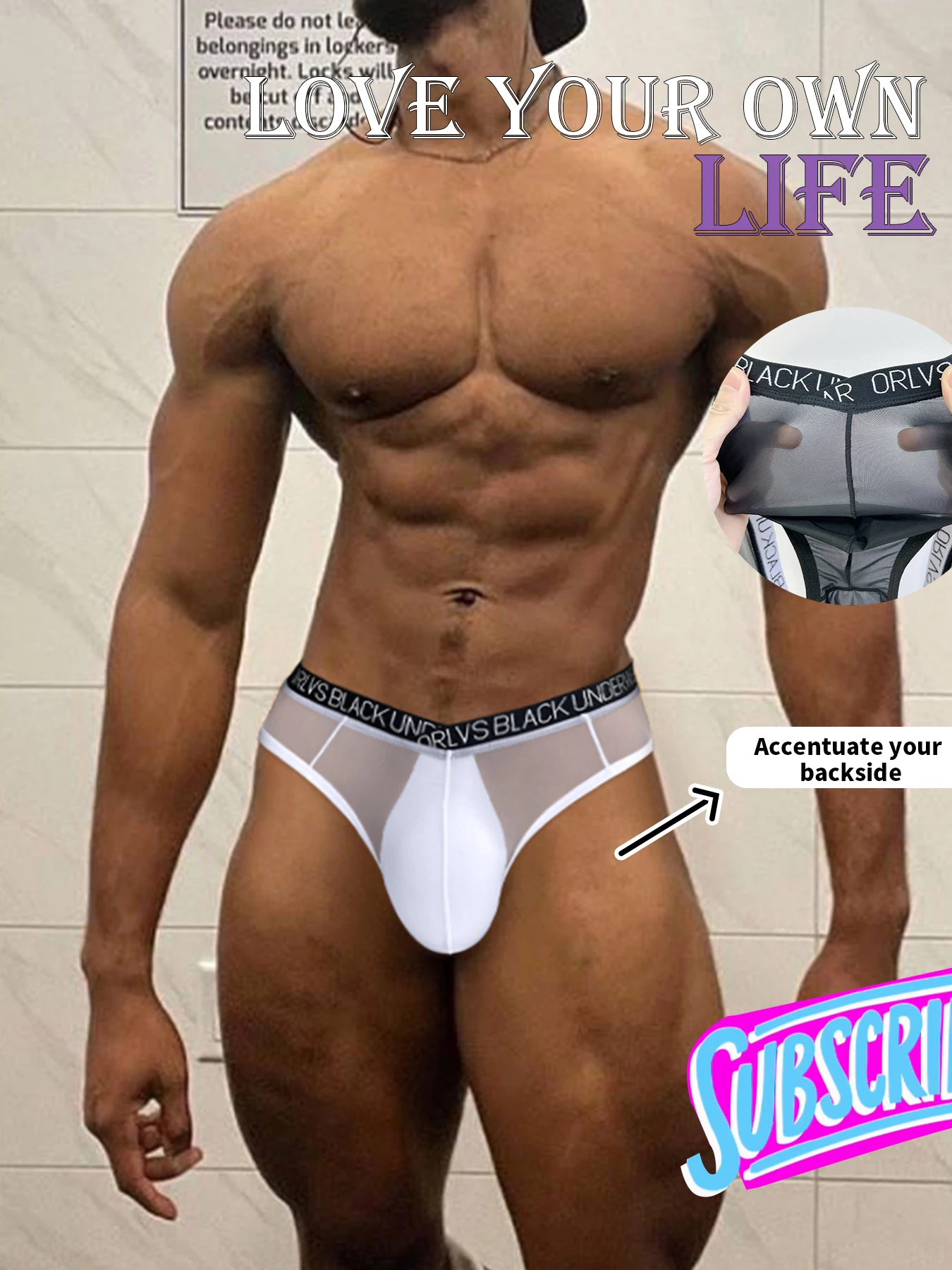 3pcs Sexy Men's Briefs Ultra Thin Soft Sport Breathable See through Mesh Fashionable Underwear High Elastic Waistband Panties