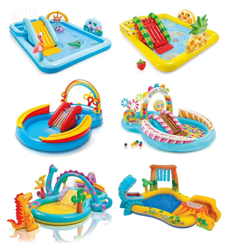 Inflatable Swimming Pool with Slide for Kids