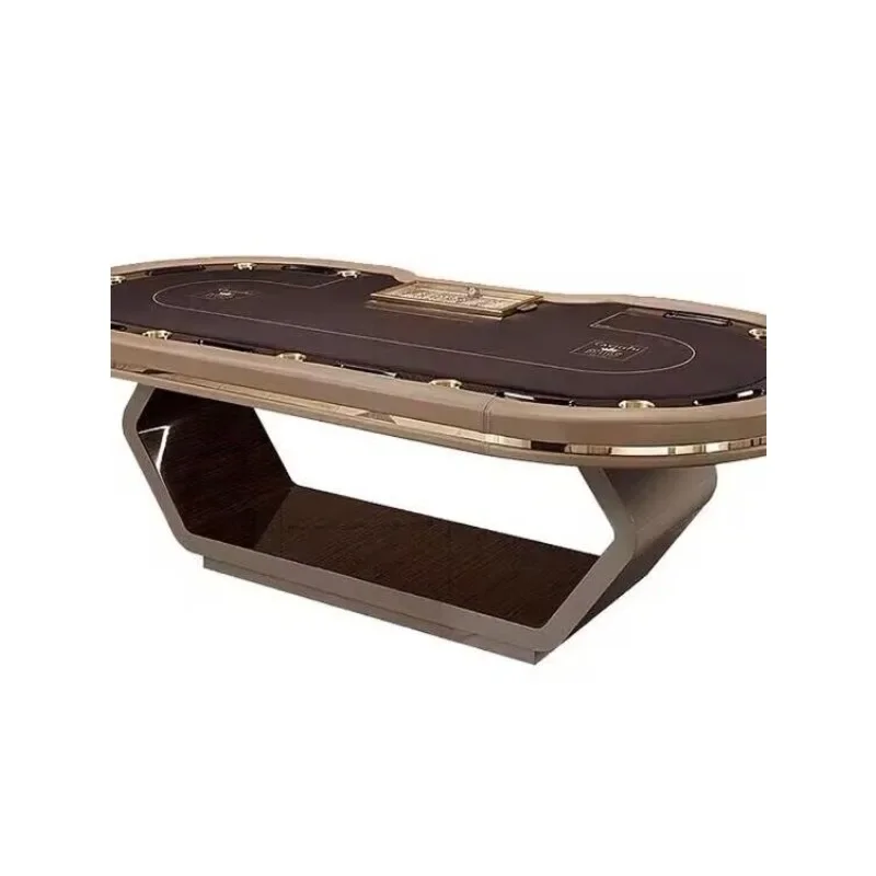 New high-end luxury Texas poker table high-quality chips chess and card club poker table