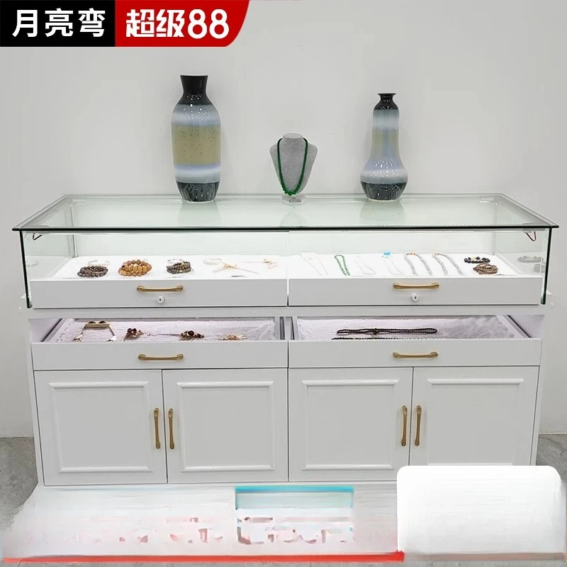 

Jewelry Display Cabinet Jewelry Jade Glass Nakajima Counter Clothing Store Jewelry Glass Jade Display