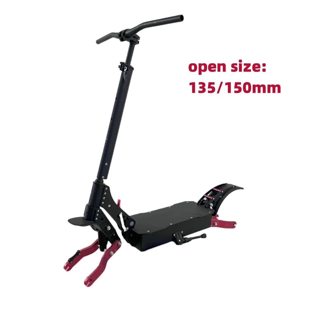 

Open Size 135/150Mm Electric Scooter Body Frame Aluminum 10/11 Inch Dual Suspension Hot Selling Accessories Spare Parts