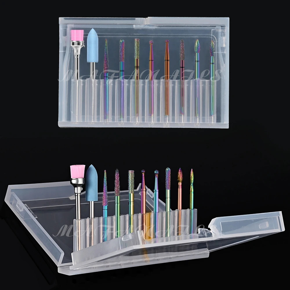 10 stks/doos Multifunctionele Elektrische Nagelboren Voor Manicure Pedicure Wolfraamlegering Slijpkop Professionele Nail Gereedschap-