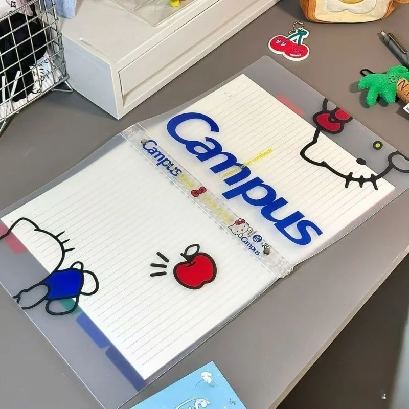 B5 Hello Kitty Cartoon Kawaii Loose Leaf Refill Binder Notebook Replacable Metal Ring Office&School Student Supplies Stationery