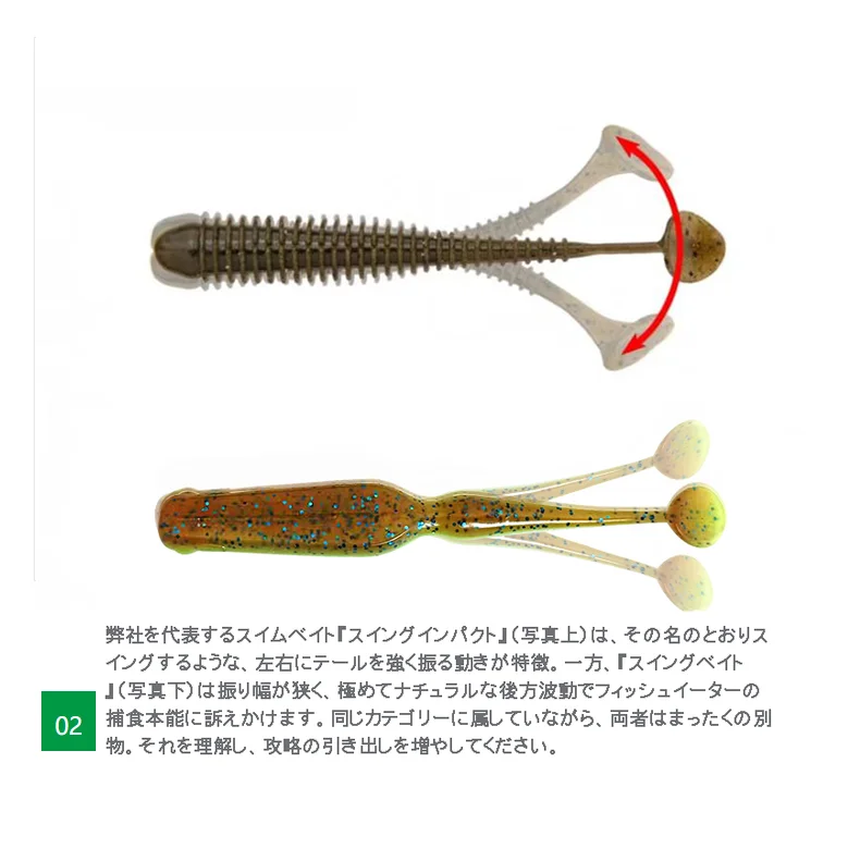 SUNMILE Swing Bait 7 cm Angelköder Künstliche Köder Wobbler Weiche Köder Shad Karpfen Silikon Angelköder – Detail 8