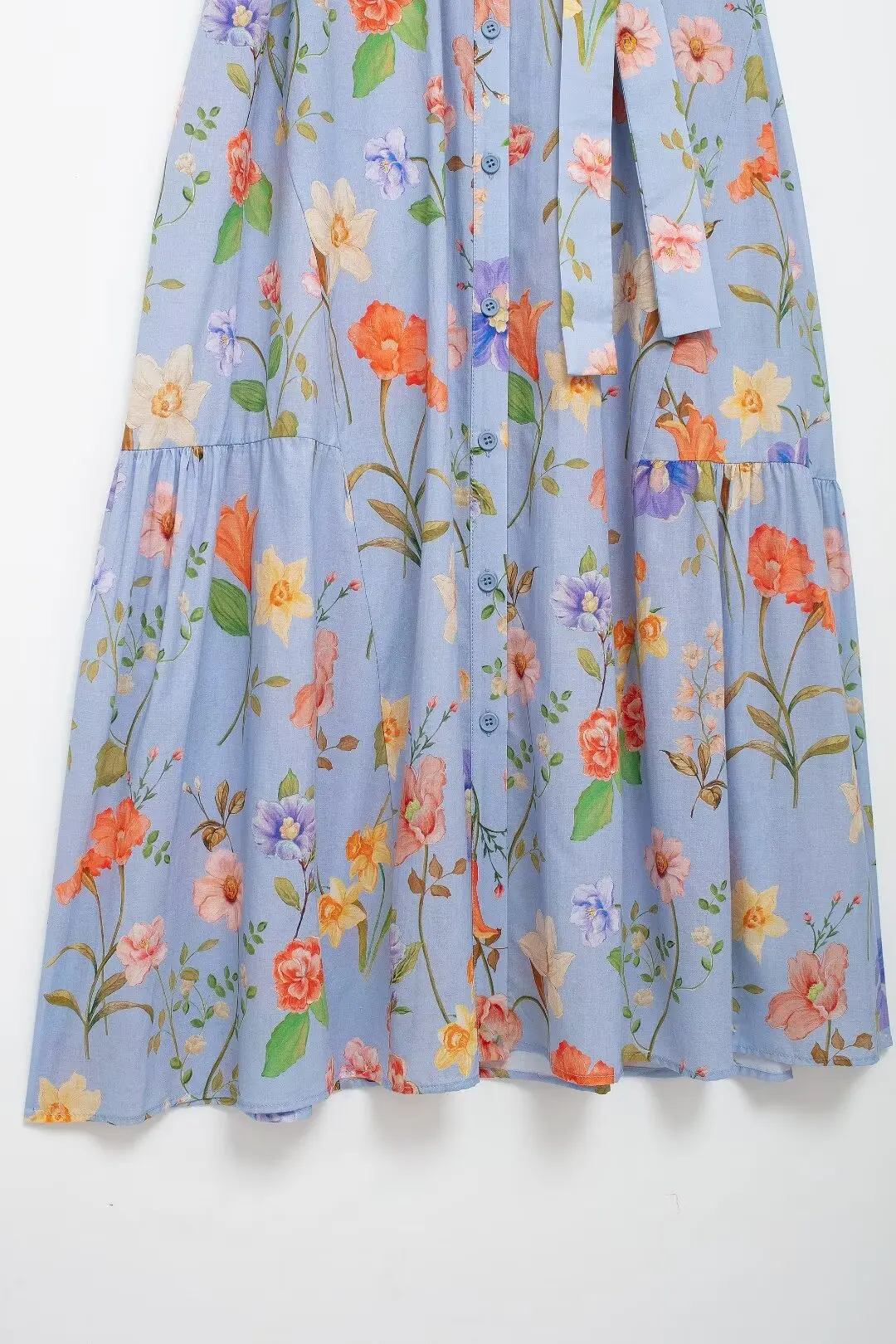 Robe mi-longue imprimée fleur Joker pour femmes, manches courtes, rétro, nouvelle mode, éducatif, tempérament, 2024