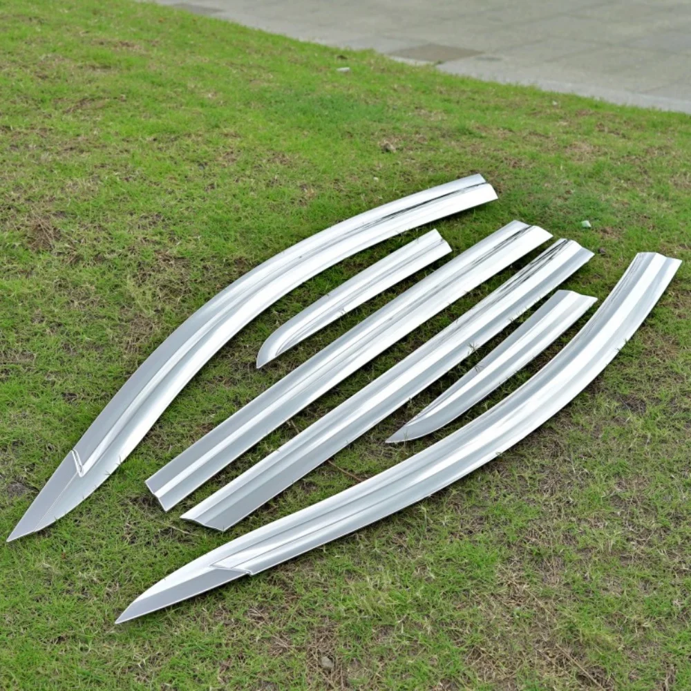 

6 pieces Chrome Door Visor Side Window Deflector Shade Assembly For Chery Tiggo 8 8pro 2020-2025