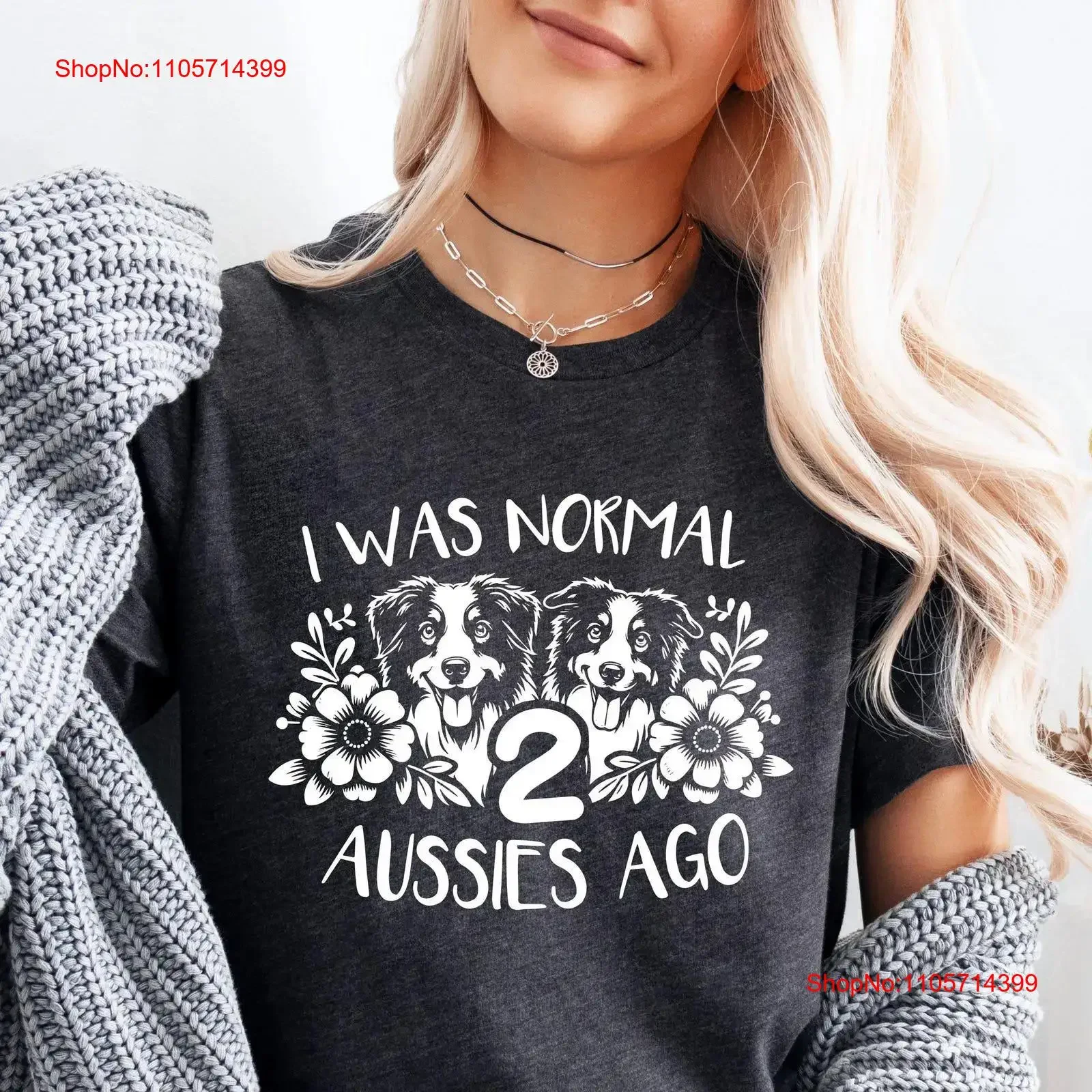 Funny Aussie Dog Lover T Shirt Adorable Australian Shepherd Pet Owner Mom Cute for animal vintage Washed Stretched