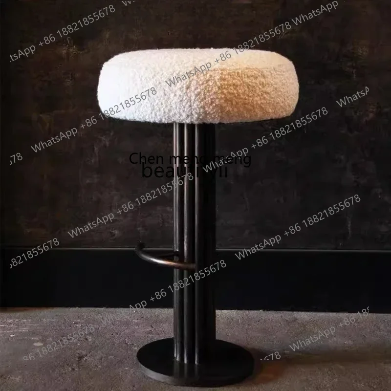 

ss1001 Nordic light luxury minimalist bar stool household metal bar chair, restaurant bar chair designer high chair
