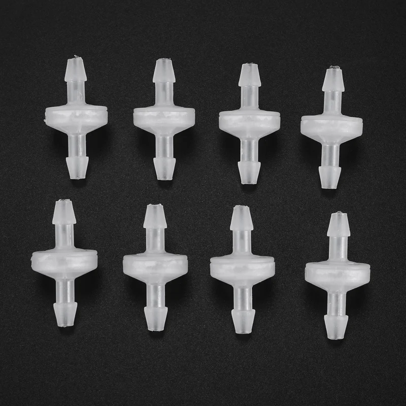 8 Pcs 1/4 Zoll Überprüfen Ventil 6Mm PVDF Eine Möglichkeit Ventil Inline Überprüfen Ventil Nicht Rückkehr Überprüfen ventil Für Kraftstoff Gas Flüssigkeit Luft