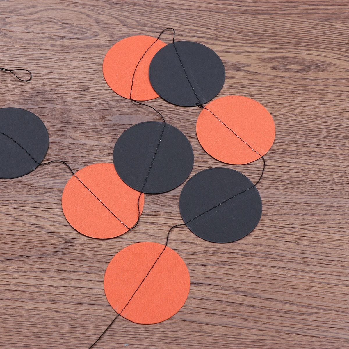 

3m Halloween Round Circle Hanging Banner Bright Color Bunting Door Window Decoration Round Circle Hanging Banner