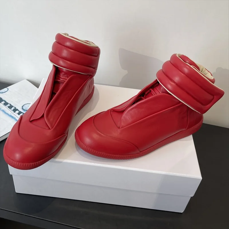 

High quality genuine leather women's ankle boots, unique and novel shoes retro simple design comfortable 25090115