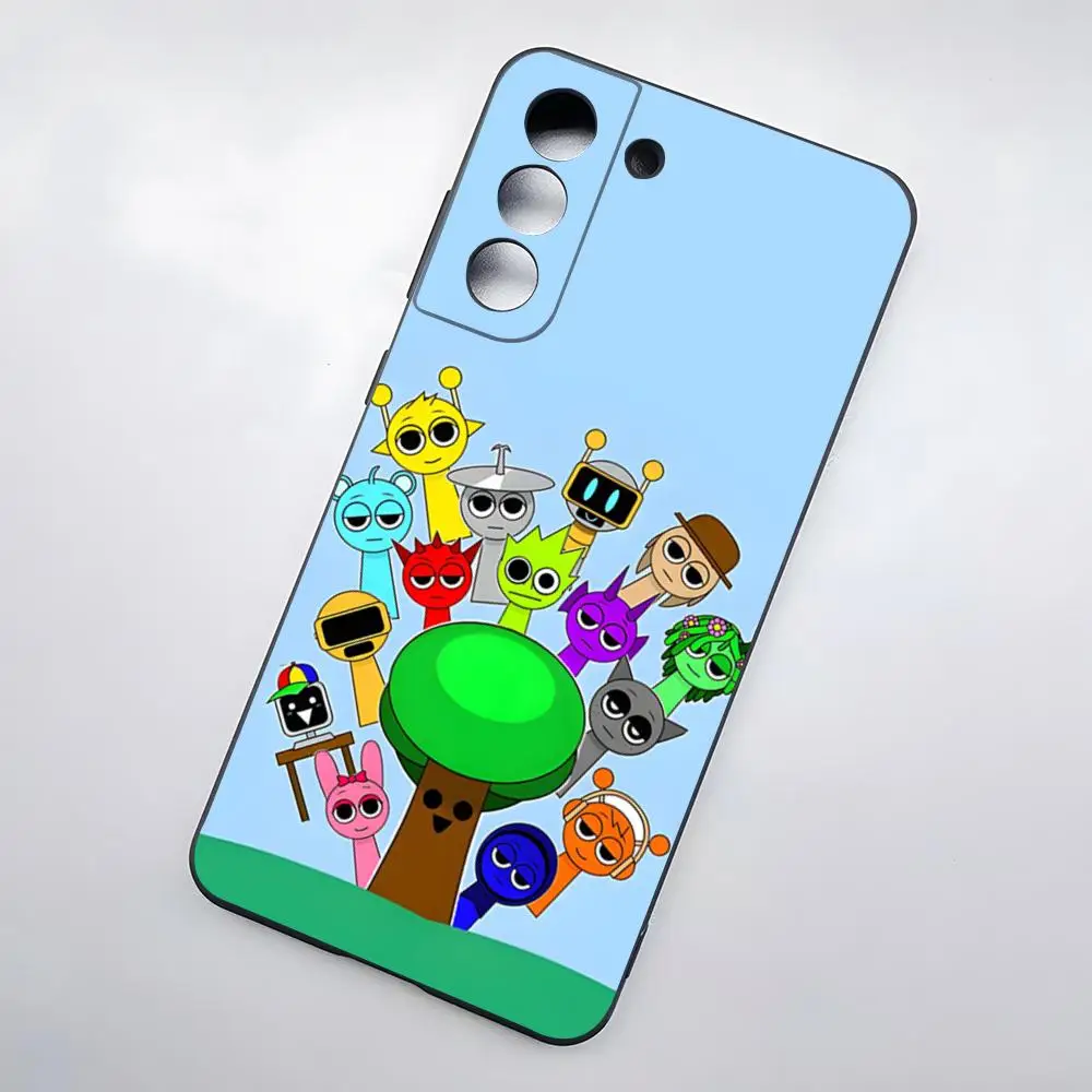 Cartoon S-Sprunkis Game Phone Case For Samsung S26 S25 Plus S20 S20 Plus S22 Ultra S23 FE S21 Plus S21 Ultra Soft Cover