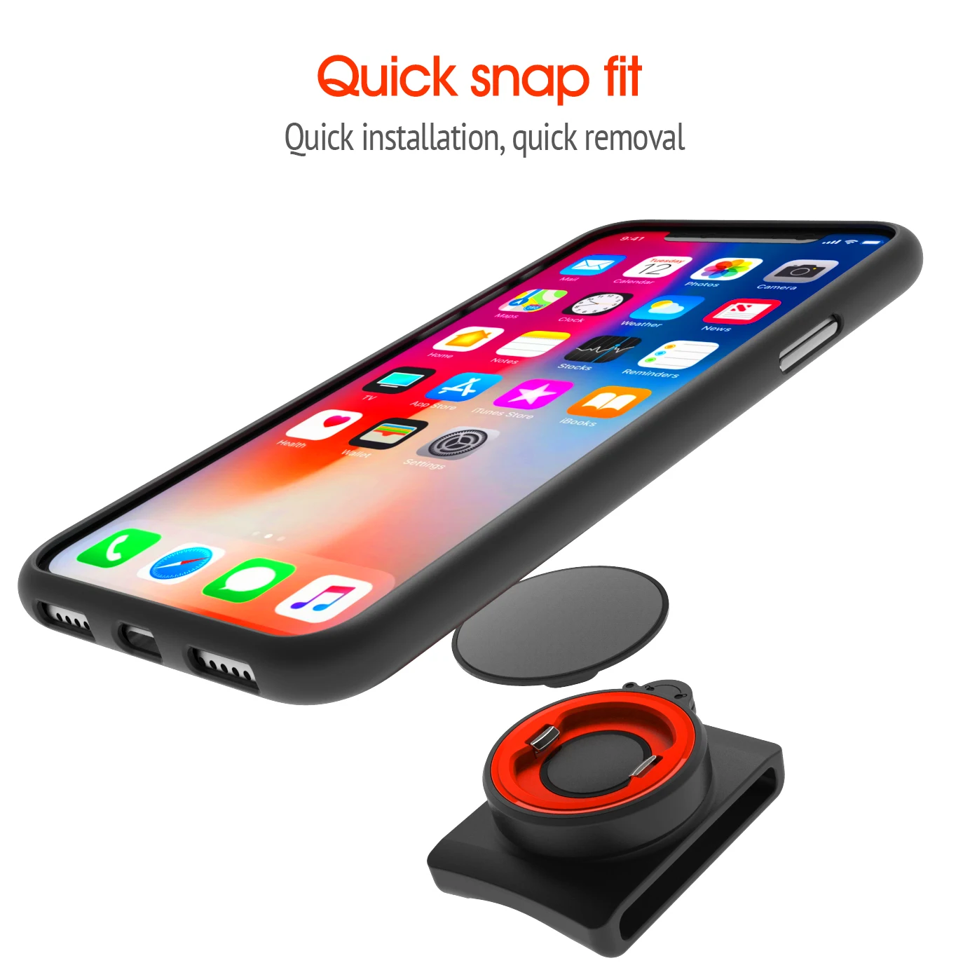 Universal Phone Belt Clip Holder with Quick Mount for iPhone 11/11 Pro/11 Pro Max/X/XS/XS Max/XR, for Samsung huawei xiaomi