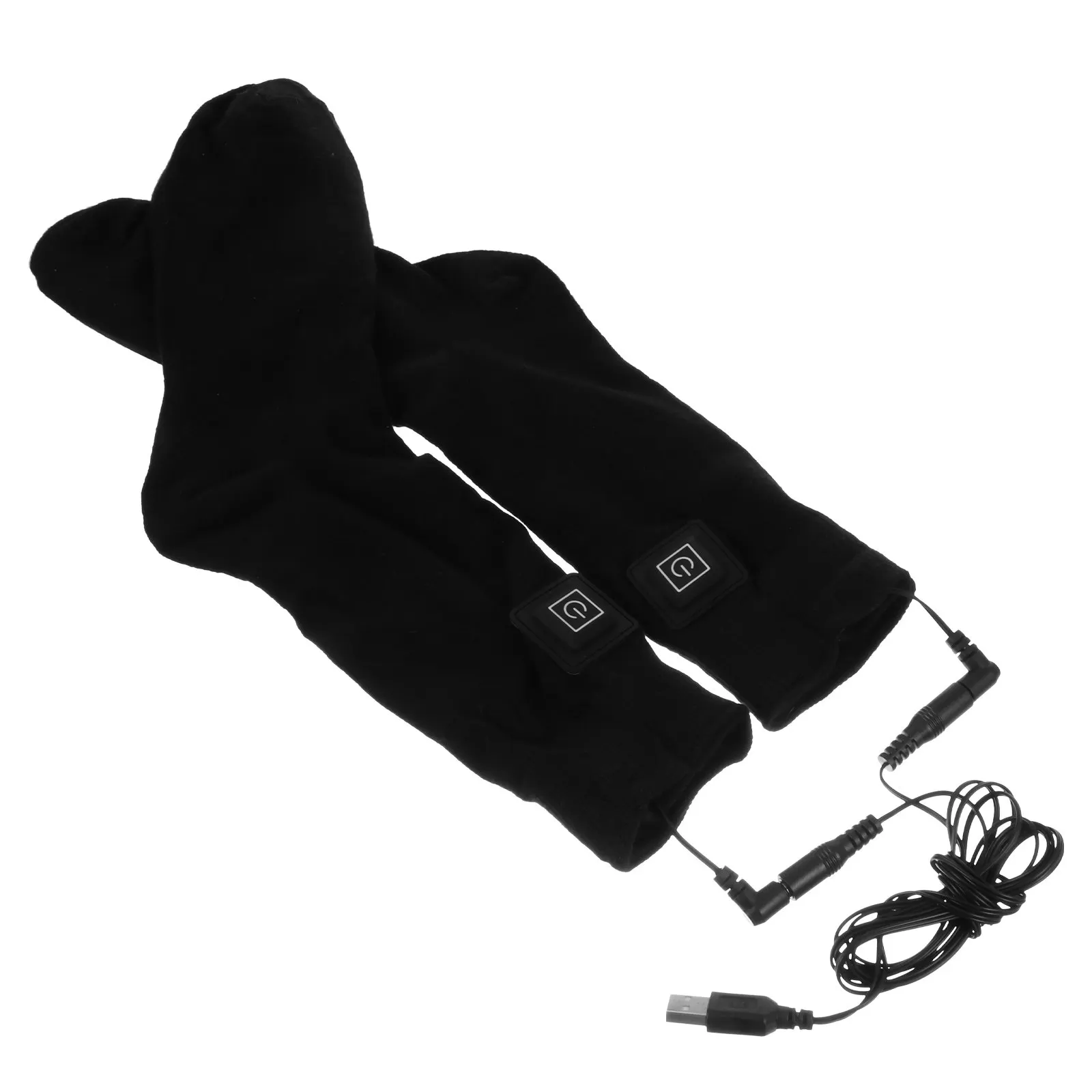 

1Pair Heating Socks Cotton Fabric Intelligent Warm Socks for Winter Electric Heated Stockings Perfect Gift for Family Friends