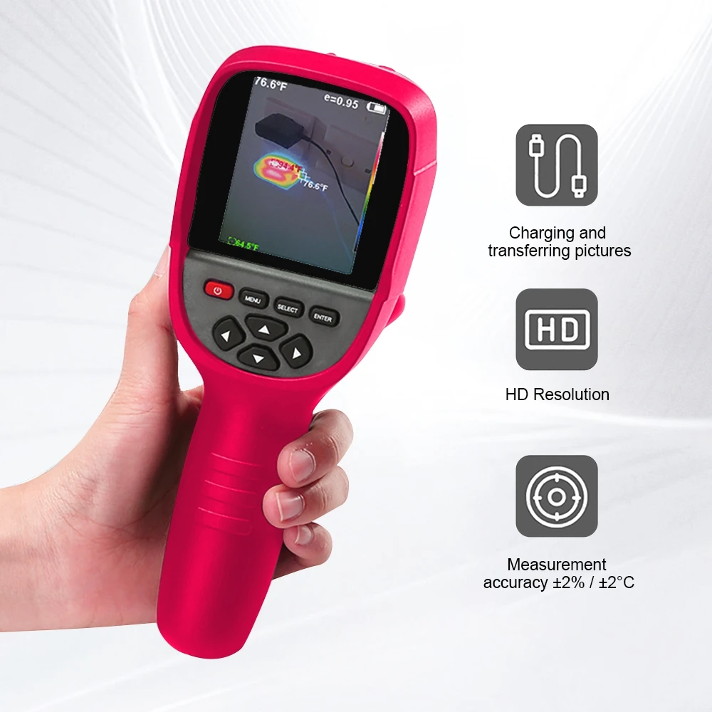 Imagem -05 - Câmera da Imagiologia Térmica Et692c Sensor Infravermelho Termômetro para o Pwb do Reparo Detecção do Encanamento20 °c150 °c 256x192
