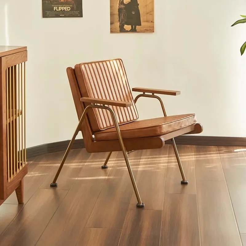 

Роскошные стулья для гостиной, дизайн, современные скандинавские стулья для отдыха, продвинутые стулья для кафе, деревянная мебель для балкона, Stoelen Ls40kfy