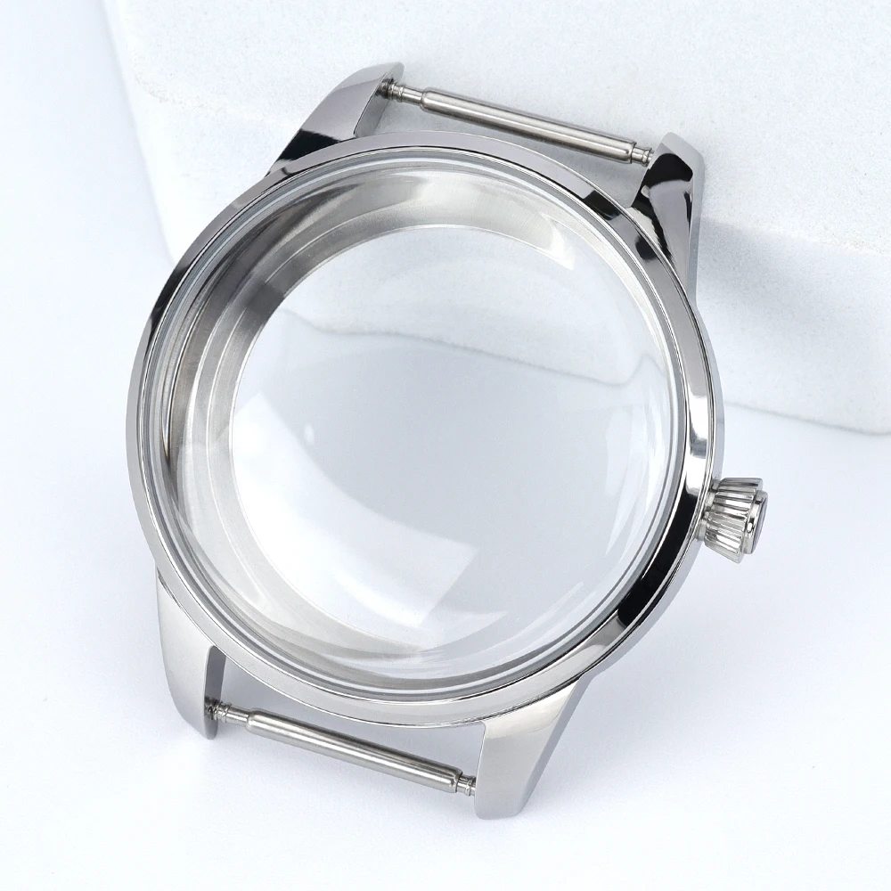 

33MM/40MM Stainless Steel Watch Case Arched Glass watch part for Cocktail NH35 NH36NH38 NH34 Movement Silver/Gold/Rose Gold Case