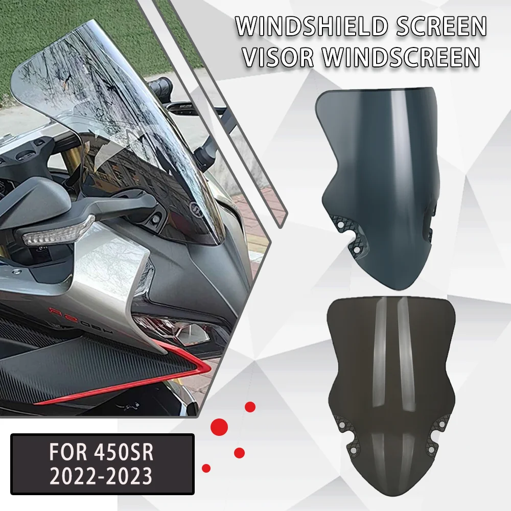 

2024 2023 Motorcycle Windshield Screen Visor Windscreen Wind Shield Deflector Cover For CFMOTO 450SR 450 SR SS 450SS 2022 SR450