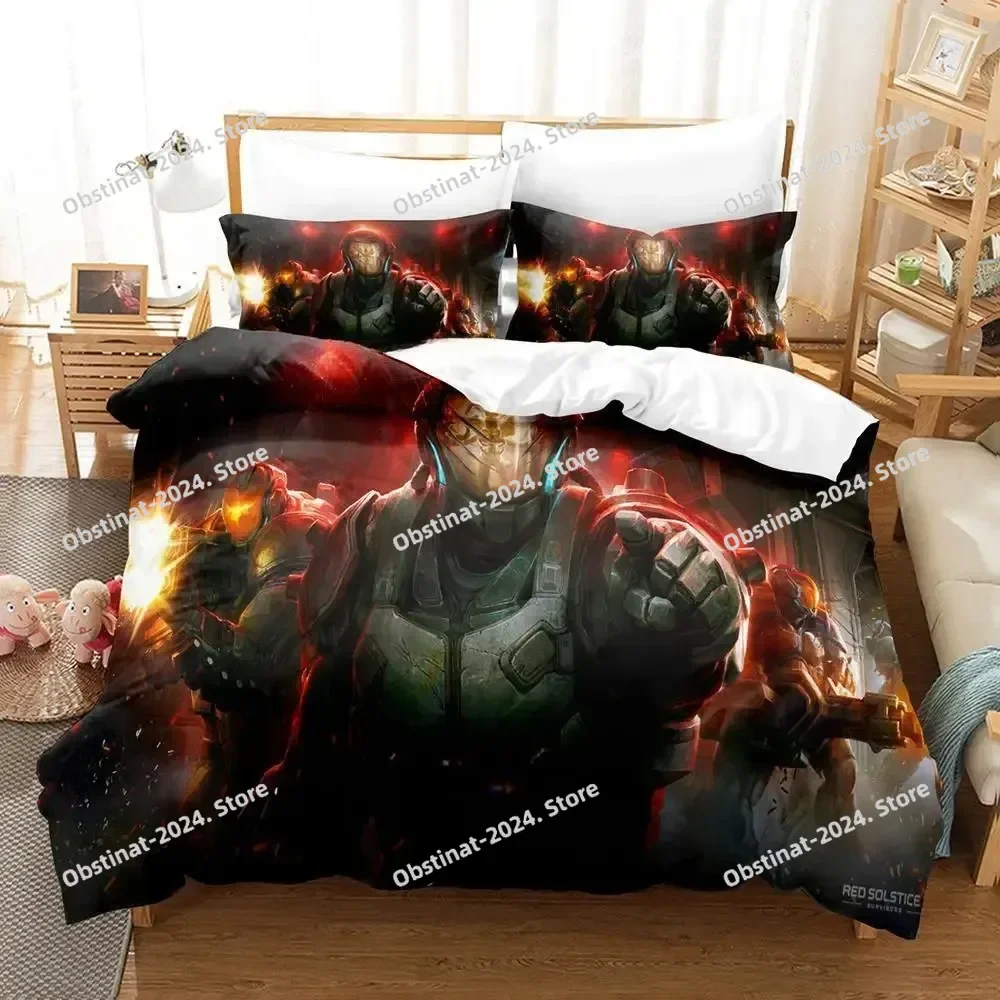 

3d Print Game Red Solstice 2 Survivors Bedding Set Single Twin Full Queen King Size Bed Set Adult Kid Bedroom Duvet cover Sets