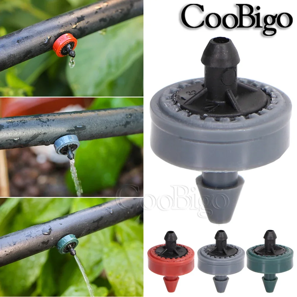 20pcs 2/4/8L Per Hour Pressure Compensating Emitter Garden Drip Irrigation Steady Flow Dripper Sprinkler Water Regulator Lawn