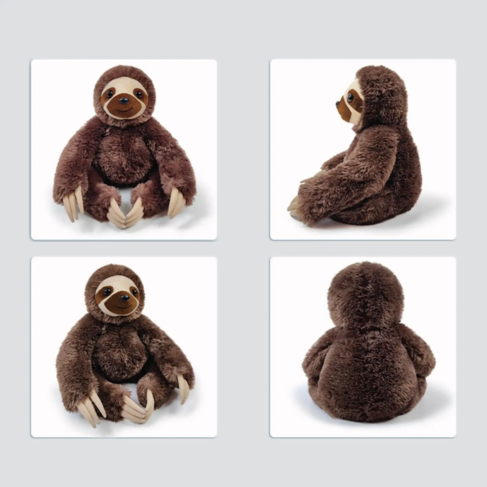 Plush Sloth Doll Handmade Decorative 38cm for Thanksgiving New Year Gift