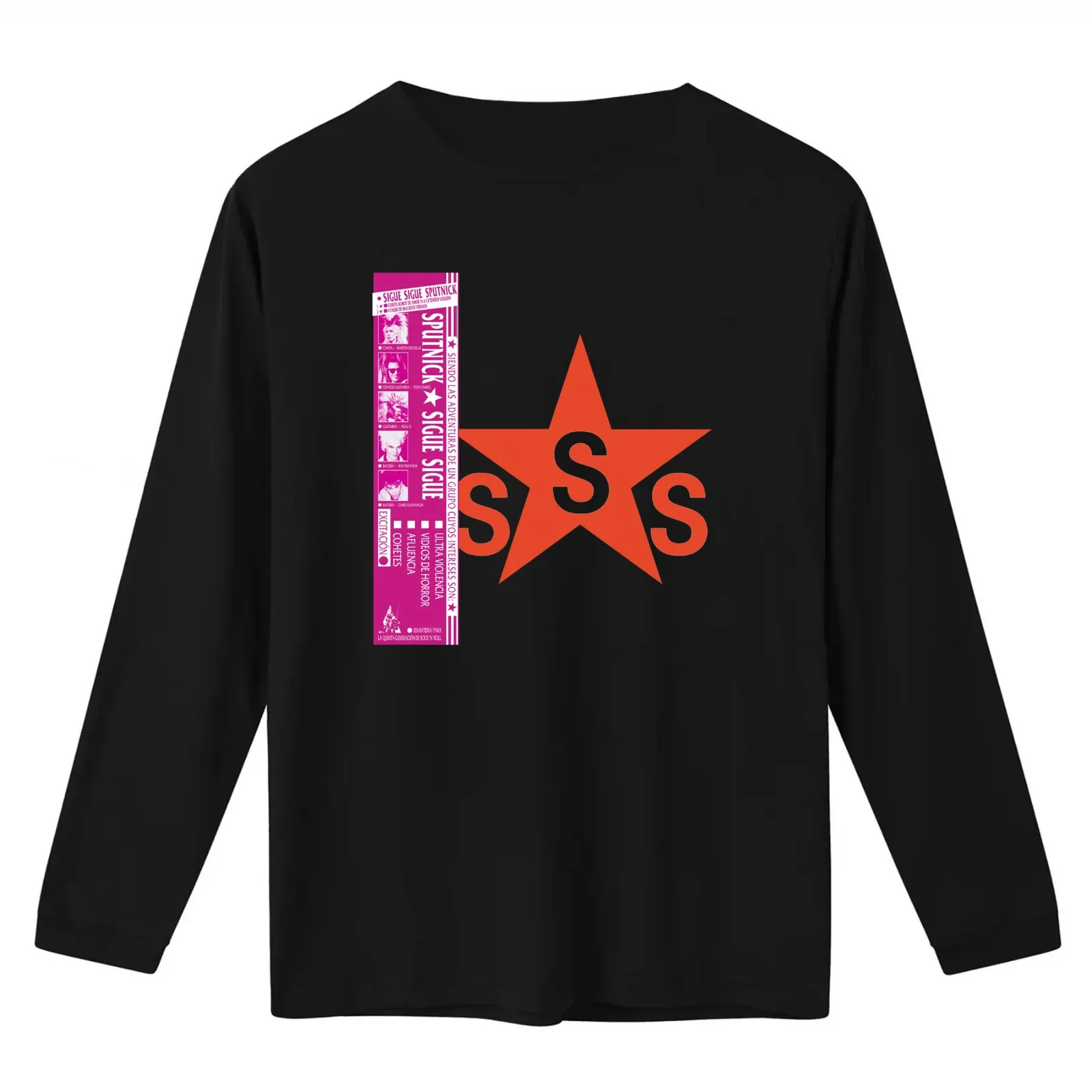 Sigue Sigue Sputnik - Love Missile (Spanish) T-Shirt Summer Casual Cotton Tee Oversized Streetwear Tops Vintage Graphic Print