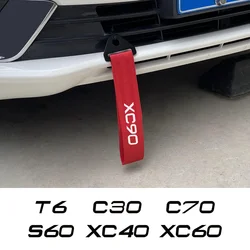 Car Decorative Towing Ropes Auto Accessories For Volvo XC90 XC60 C30 T6 S60 C70 XC40 V40 XC70 V70 V60 V50 S80 S40 AWD V90 S90